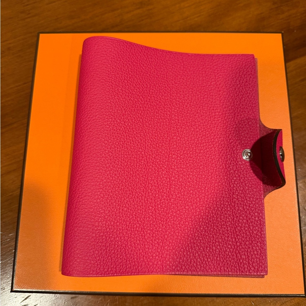 Hermes Pink Leather Wallet